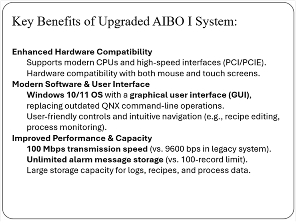 Aibo I upgrade key benefits page one