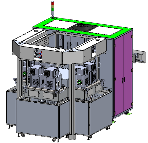 Aibo III Dry Asher 3D layout rendering process module view