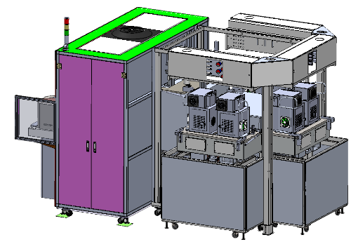 Aibo III Dry Asher 3D layout rendering rear process module view